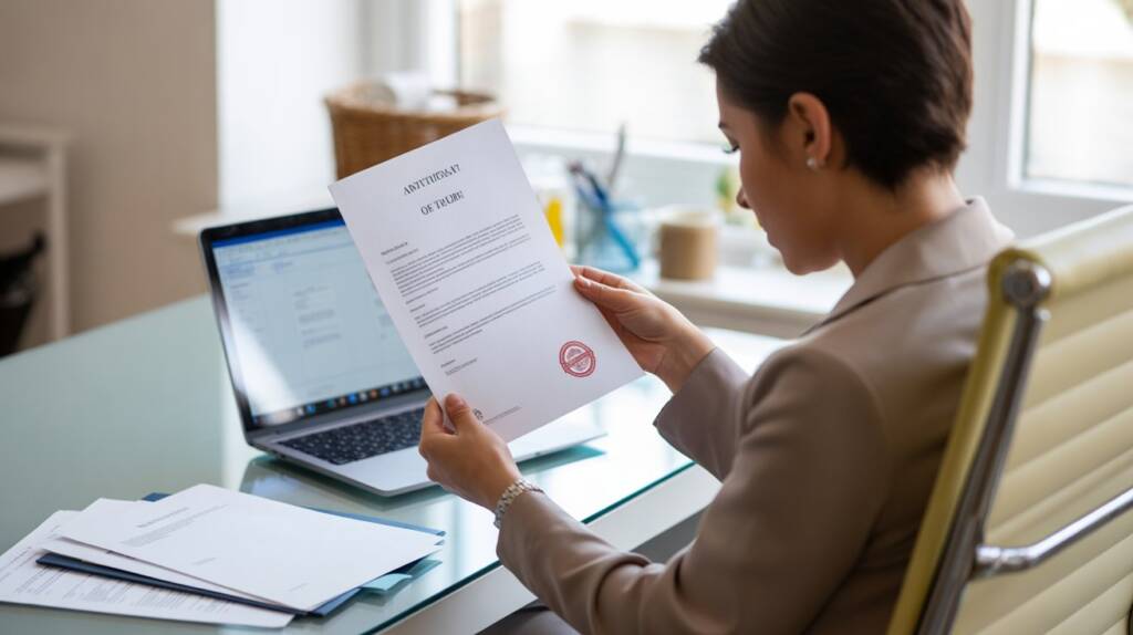 Apostille stamp on legal document UK