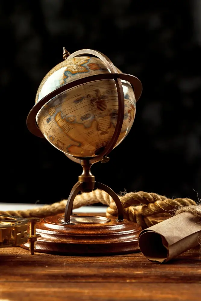 Digital globe representing International Online Notary services UK