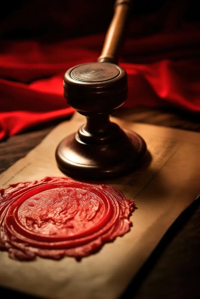 Official government stamp on a document representing the UK Apostille service and FCDO legalisation.