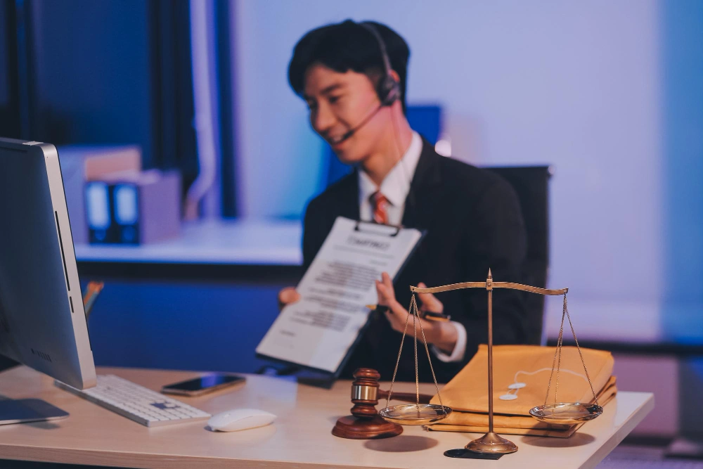 Digital process for online notary services UK via video call.